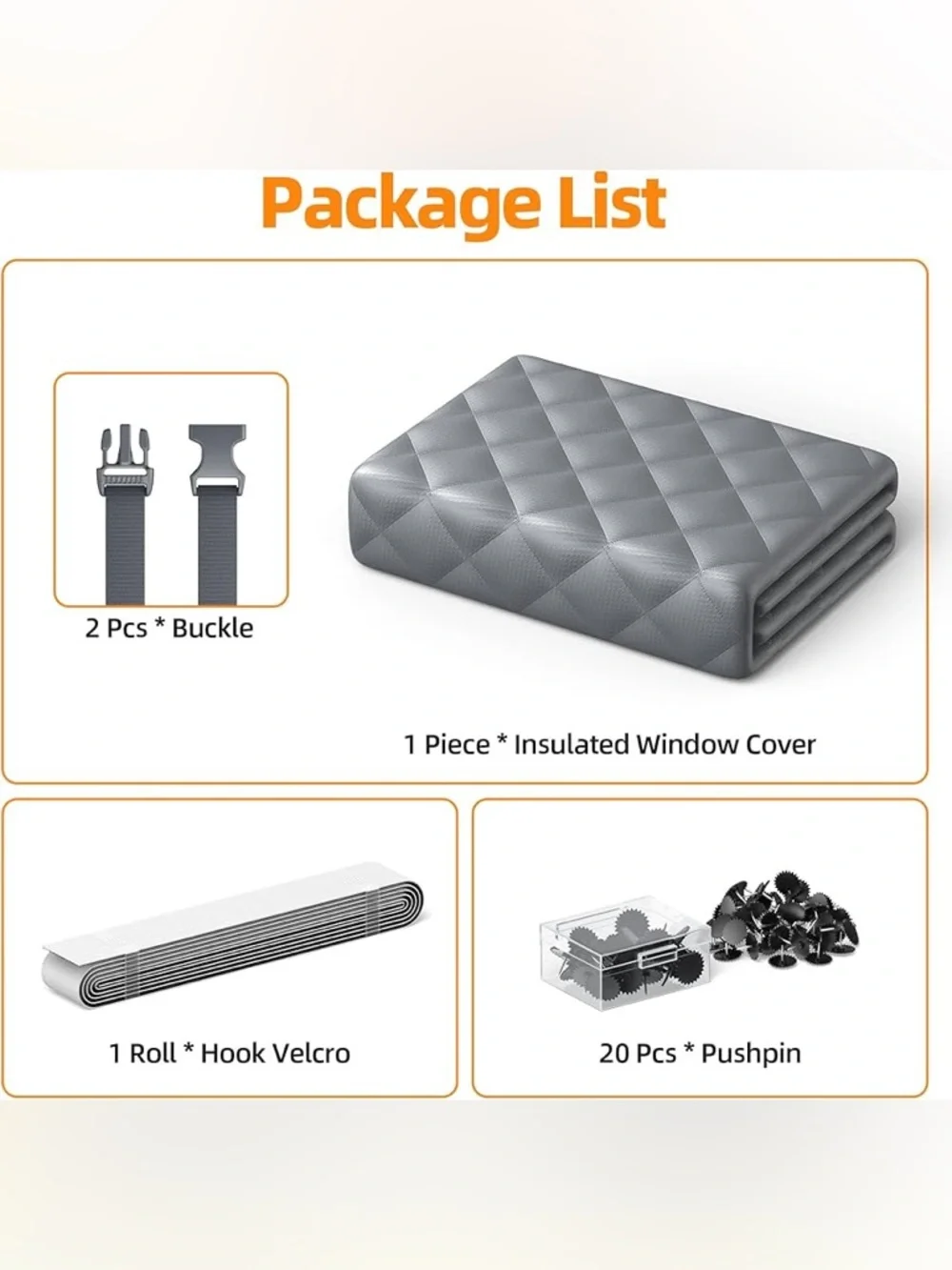 Fanfanwin 2 Set Window Insulation for Winter 63 x 39 Inch